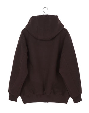 
                  
                    Load image into Gallery viewer, DOUBLE CLOTH HEAVY WOOL PILE ZIP HOODIE / 306192242001
                  
                