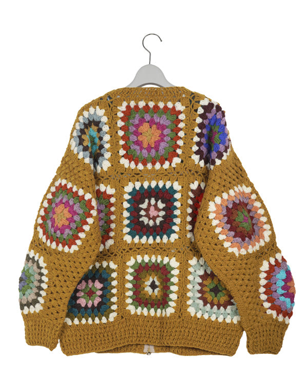 
                  
                    Load image into Gallery viewer, Croche V-Neck Zip Cardigan / 308298232001
                  
                