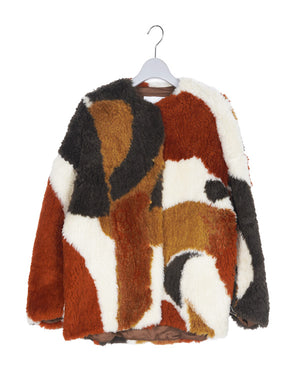 
                  
                    Load image into Gallery viewer, Sliver Knitted Fluffy Wool Jacket / 313165232001
                  
                