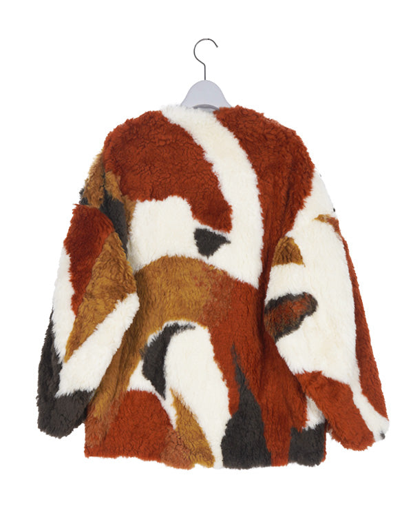 
                  
                    Load image into Gallery viewer, Sliver Knitted Fluffy Wool Jacket / 313165232001
                  
                