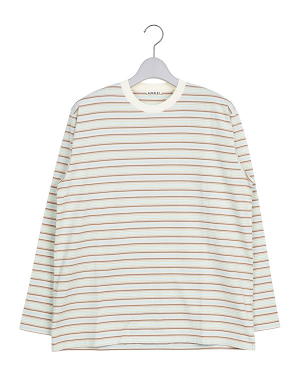 AURALEE オーラリー｜ GRADIENT STRIPE JERSEY L/S TEE A26SP01GJ｜GEA