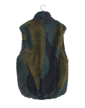 
                  
                    Load image into Gallery viewer, 【SALE】Sliver Knitted Fluffy Wool Vest / 309165232001
                  
                