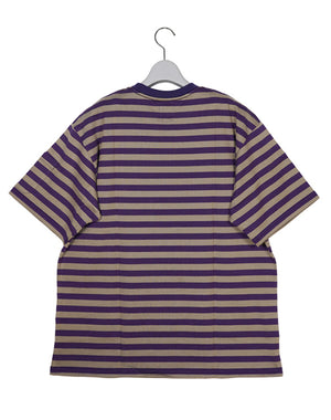 
                  
                    Load image into Gallery viewer, S/S CREW NECK TEE - COTTON STRIPE JERSEY / 304332241001
                  
                