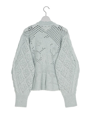 【新品・未使用】マメクロゴウチ　マルチパターンローゲージニットトップ 新品・未使用】マメクロゴウチ マルチパターンローゲージニット