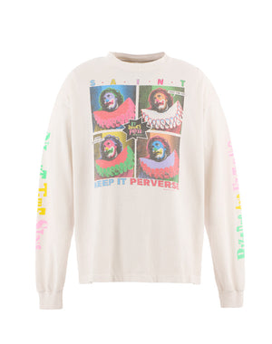 SAINT Mxxxxxx / SM-HR1-0000-037/LS TEE/KEEP IT/WHITE / SM-HR1-0000