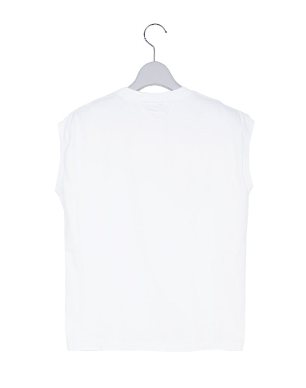 
                  
                    Load image into Gallery viewer, SEAMLESS CREW NECK SLEEVELESS / 301178241006
                  
                
