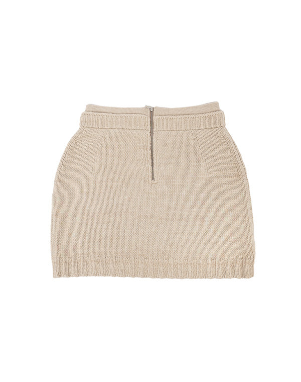 
                  
                    Load image into Gallery viewer, WOOL SOFT CORD KNIT MINI SKIRT / 320178242002
                  
                