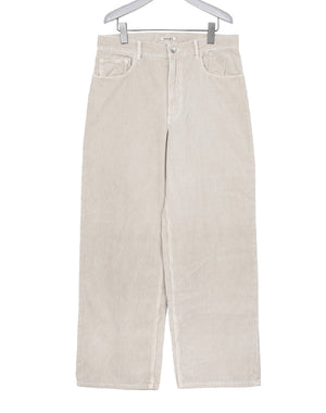 AURALEE オーラリー｜Men GARMENT-DYED FINX CORDUROY 5P WIDE PANTS