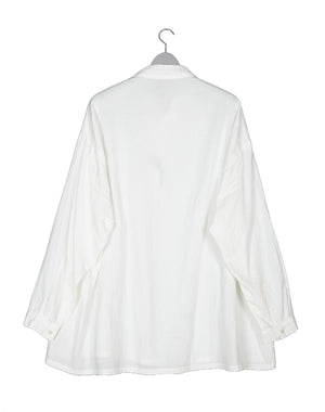 
                  
                    Load image into Gallery viewer, SUVIN GOLD GAUZE STAND COLLAR LONG SMOCK SHIRT
                  
                
