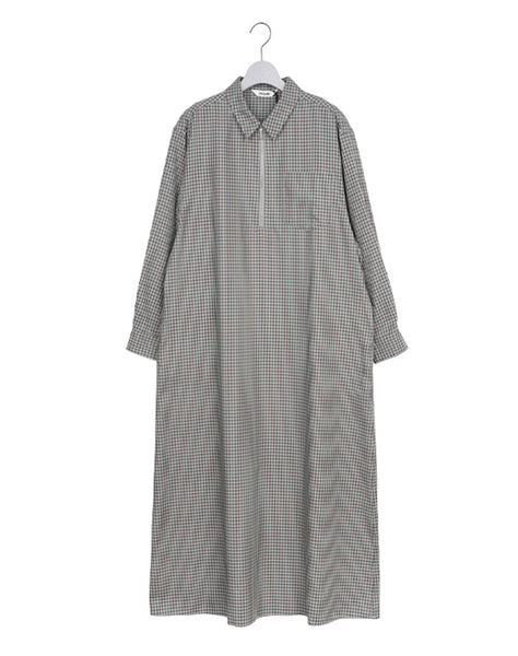 Oblada オブラダ｜ HALF ZIP DRESS(CHECK) M2610OP03｜GEA – satoseni