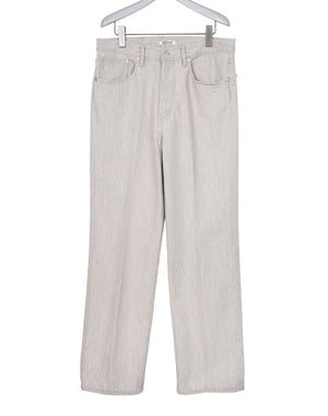 AURALEE オーラリー｜FADED HARD TWIST BROWN DENIM 5P PANTS