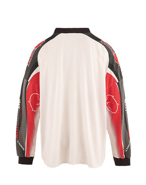 SAINT Mxxxxxx セントマイケル｜LS TEE/MORTOR CYCLE/WHITE SM-HR1