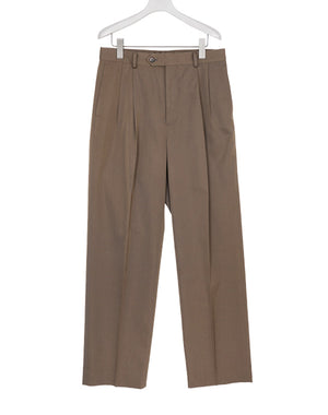 
                  
                    Load image into Gallery viewer, LIGHT WOOL MAX GABARDINE TWO-TUCK SLACKS / 315192242001
                  
                