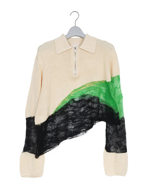 Kota Gushiken / Solid & Fluid Zip-up Knit / KGSS26-K10 – satoseni