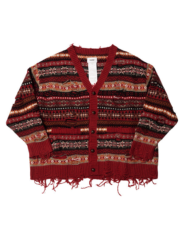 OVERSIZED FAIR-ISLE CARDIGAN / 307175242001