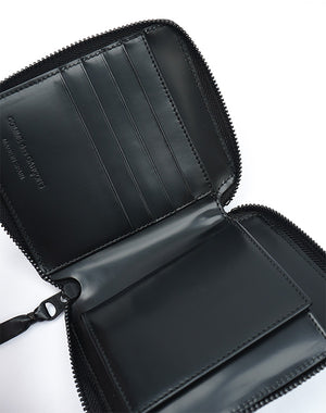 Wallet COMME des GARCONS / VERY BLACK LEATHER 二つ折りZIP財布 / 8Z