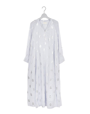 ne Quittez pas / Cotton Voile Foil Flower Print Sleeve Dress