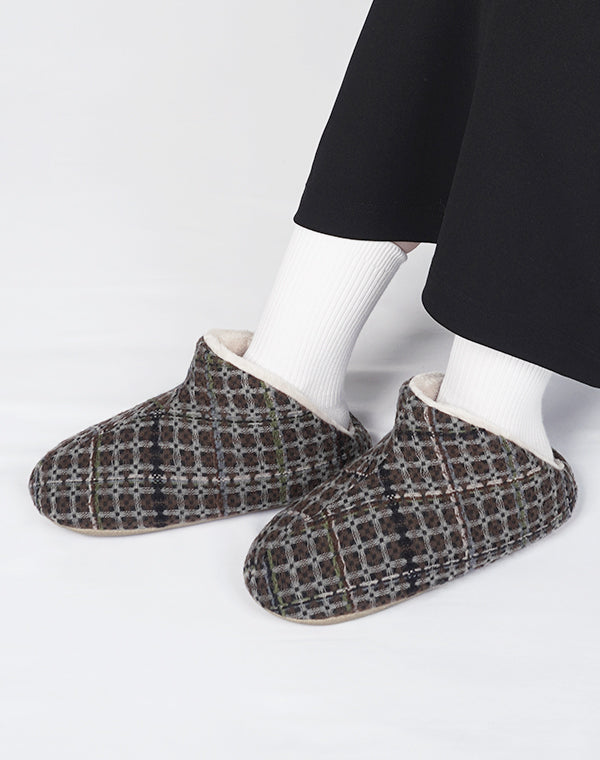 
                  
                    Load image into Gallery viewer, 《ABE HOME SHOES×GEA》ハイカットボア+GEA ブラックチェック/903483253011
                  
                