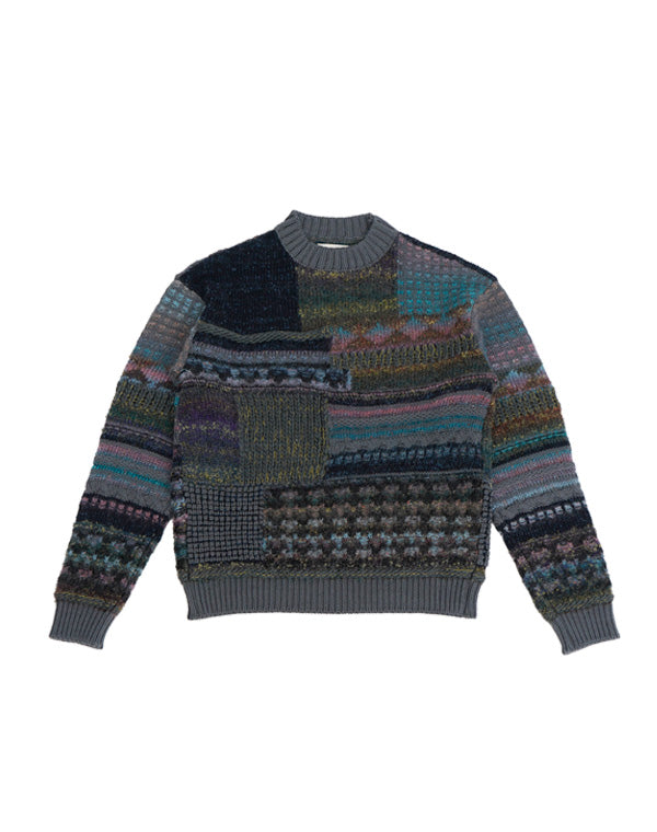 
                  
                    Load image into Gallery viewer, Patchwork Sweater / BDA21403UA
                  
                