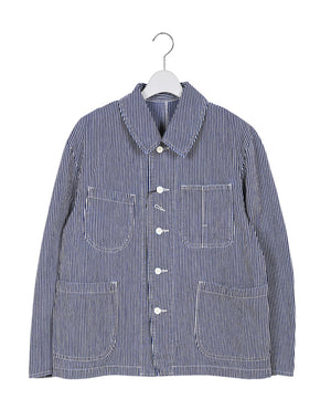 
                  
                    Load image into Gallery viewer, STEINBECK HICKORY STRIPE FRENCH JACKET / 313861241001
                  
                