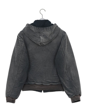 AURALEE / PRODUCT DYED ORGANIC COTTON DUCK SHORT ZIP PARKA