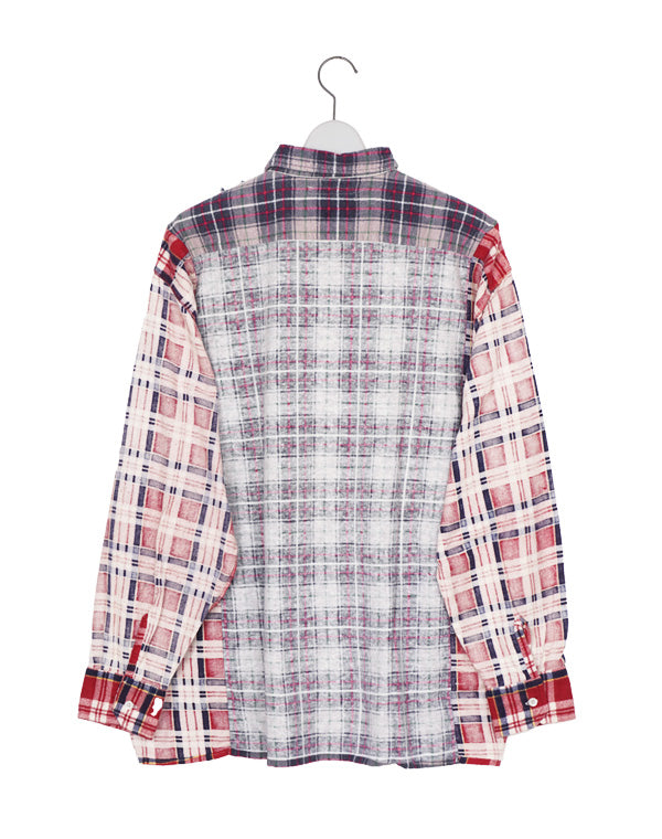 
                  
                    Load image into Gallery viewer, I/O Flannel Shirt -&amp;gt; Ribbon W. Shirt / 311332242002
                  
                