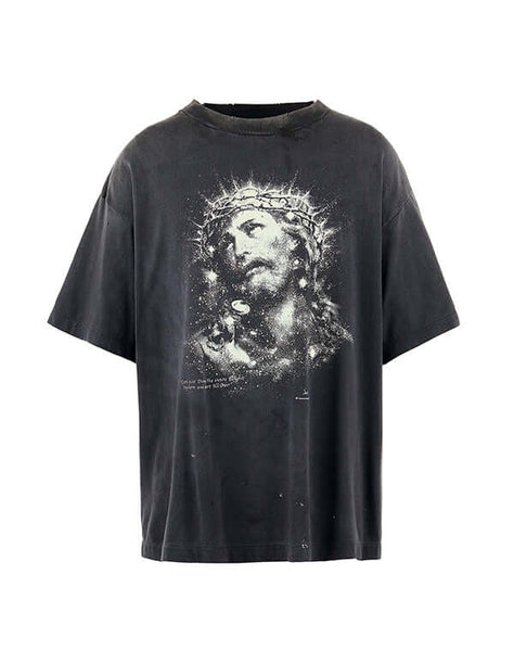 Private Jesus Detector Tシャツ SM-HR8-0000-016/SS TEE/JESUS/BLACK / 304231251005 – satoseni