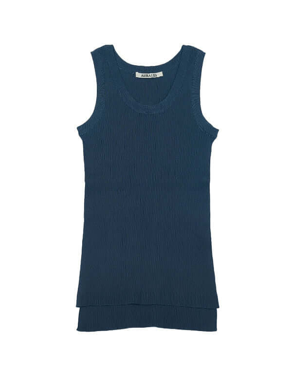 AURALEE オーラリー｜COTTON HIGH GAUGE RIB KNIT TANK｜GEA