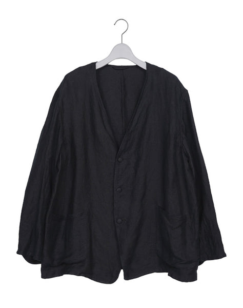 リネンサテン ノーカラージャケット / 313166251007 – satoseni