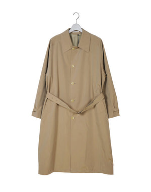 
                  
                    Load image into Gallery viewer, FINX POLYESTER WEATHER CHAMBRAY SOUTIEN COLLOAR COAT / 314192241001
                  
                