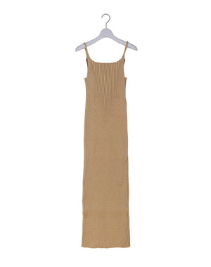 
                  
                    Load image into Gallery viewer, DRY COTTON WIDE RIB KNIT DRESS / 303178241001
                  
                