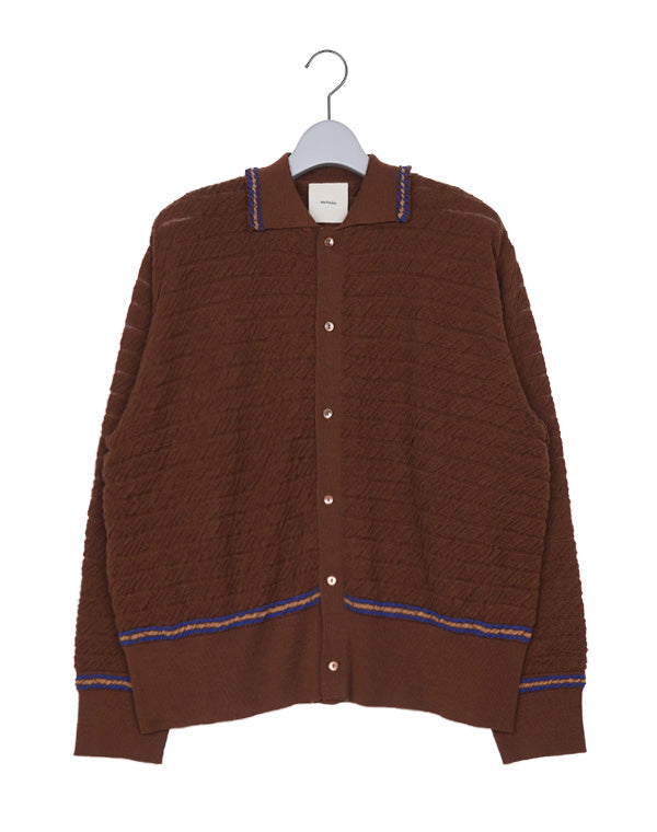 Kota Gushiken コウタグシケン｜Wrinkled Polo Cardigan KGAW25-K02