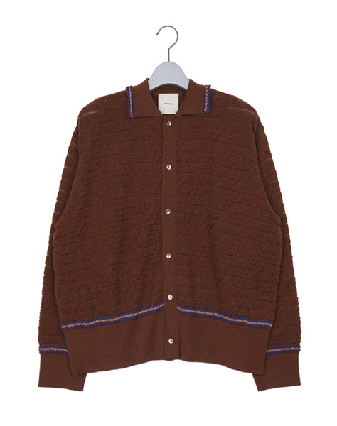 Kota Gushiken コウタグシケン｜Wrinkled Polo Cardigan KGAW25-K02