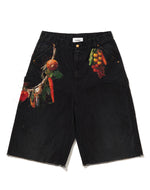 doublet ダブレット｜VEGETABLE EMBROIDERY CUT-OFF PANTS 26SS19PT350