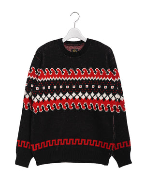 
                  
                    Load image into Gallery viewer, Crew Neck Sweater - Tirolian / 301332242003
                  
                