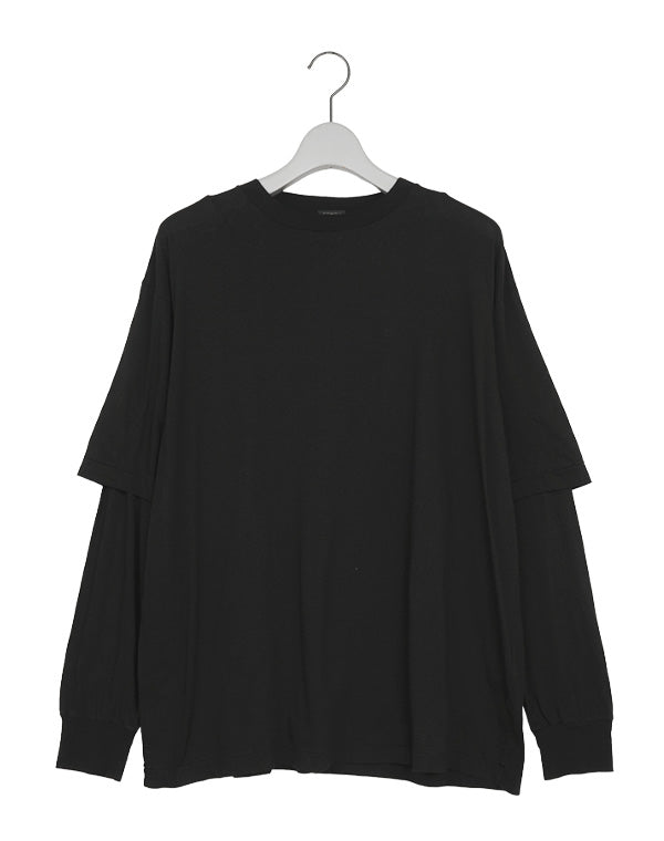 COMOLI コモリ|THINコットン レイヤードTシャツ|GEA – satoseni COMOLI コモリ|THINコットン レイヤードTシャツ|GEA – satoseni