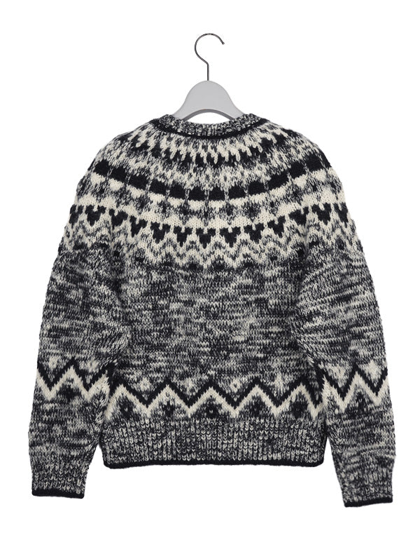 
                  
                    Load image into Gallery viewer, Women MOHAIR NORDIC CREW NECK / 301335252008
                  
                