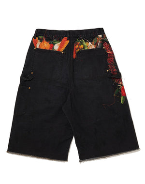 doublet ダブレット｜VEGETABLE EMBROIDERY CUT-OFF PANTS 26SS19PT350