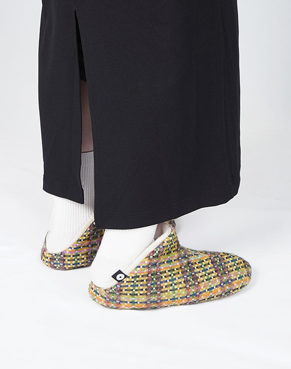 
                  
                    Load image into Gallery viewer, 《ABE HOME SHOES×GEA》ハイカットボア+GEA ブラックチェック/903483253011
                  
                