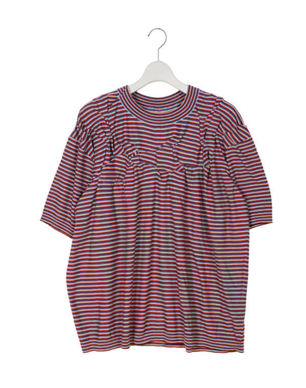 Kota Gushiken コウタグシケン｜Wrinkle Border Knit Tee KGSS24-K04