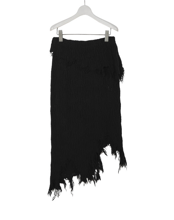 Zigzag Lace Knit Skirt / 320333241001