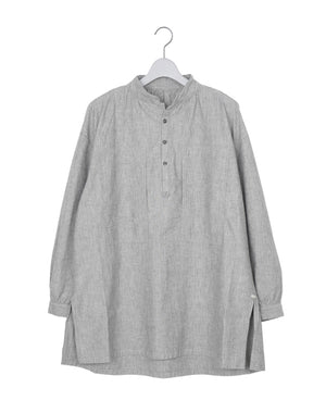 
                  
                    Load image into Gallery viewer, STAND COLLAR LONG SMOCK SHIRT WATCH CHAIN ITEM / 312861242001
                  
                