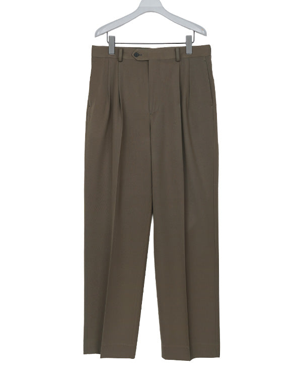 AURALEE / LIGHT WOOL MAX GABARDINE TWO-TUCK SLACKS / 26SP04MG