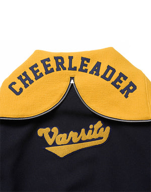 
                  
                    Load image into Gallery viewer, PETAL MOUTH HOOD VARSITY JACKET / 313175251001
                  
                