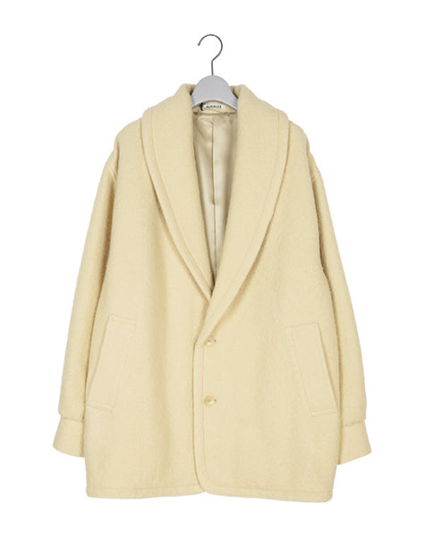 SALE】BRUSHED ALPACA WOOL MELTON HALF COAT / 314178232001