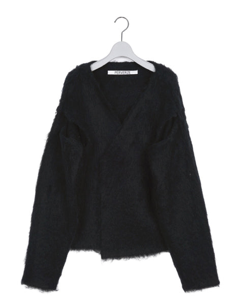 PERVERZE / Wide Slit Cardigan / 0125030507 – satoseni online store