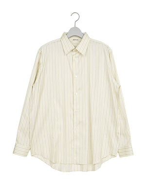 AURALEE オーラリー｜COTTON SILK STRIPE SHIRT A26SS01CS｜GEA