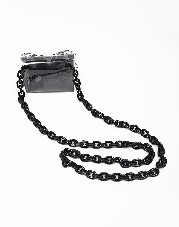 
                  
                    Load image into Gallery viewer, Transparent Sculptural Micro Chain Bag /  335165241003
                  
                