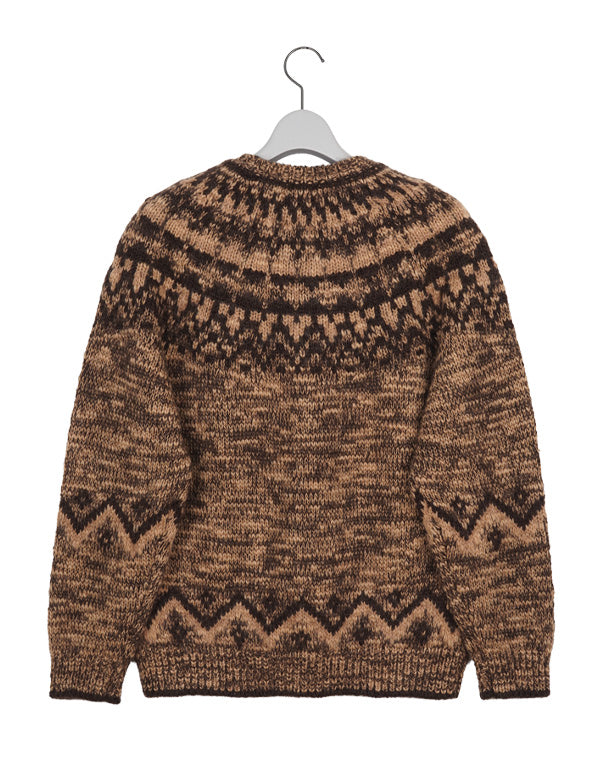 
                  
                    Load image into Gallery viewer, Men MOHAIR NORDIC CREW NECK / 301335252007
                  
                