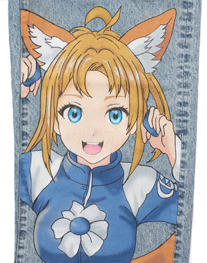 
                  
                    Load image into Gallery viewer, ANIME HAND-PAINTING DENIM PANTS / 317175251001
                  
                